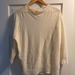 Inhabit keyhole sweater size medium cream